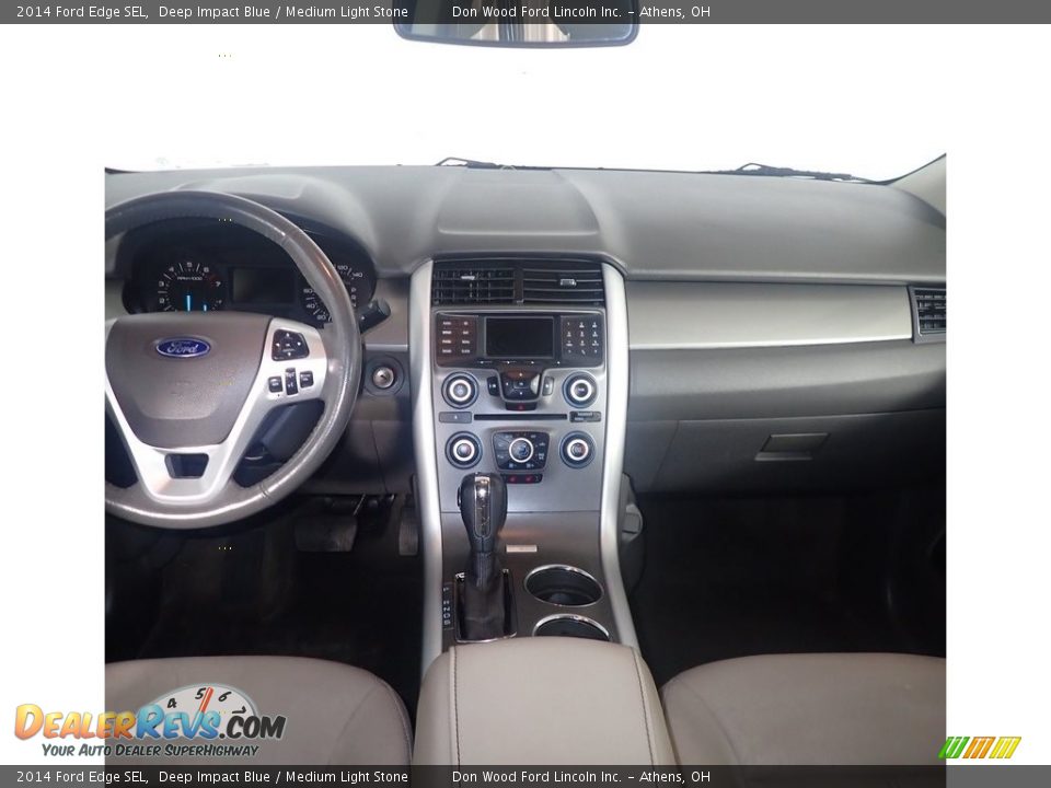2014 Ford Edge SEL Deep Impact Blue / Medium Light Stone Photo #27