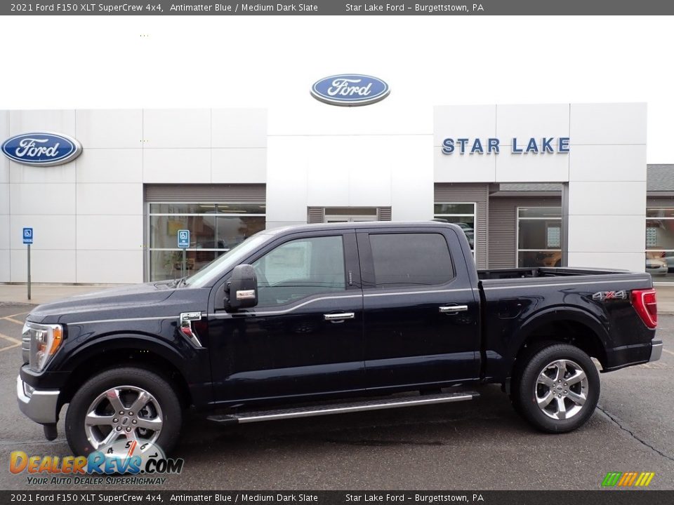 2021 Ford F150 XLT SuperCrew 4x4 Antimatter Blue / Medium Dark Slate Photo #1