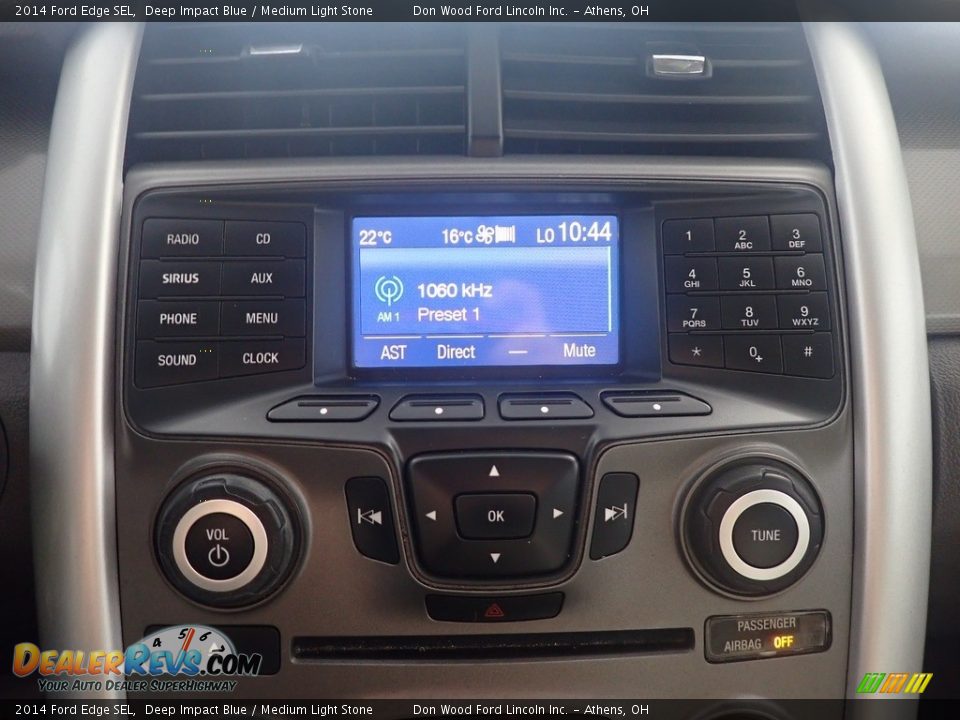 2014 Ford Edge SEL Deep Impact Blue / Medium Light Stone Photo #28