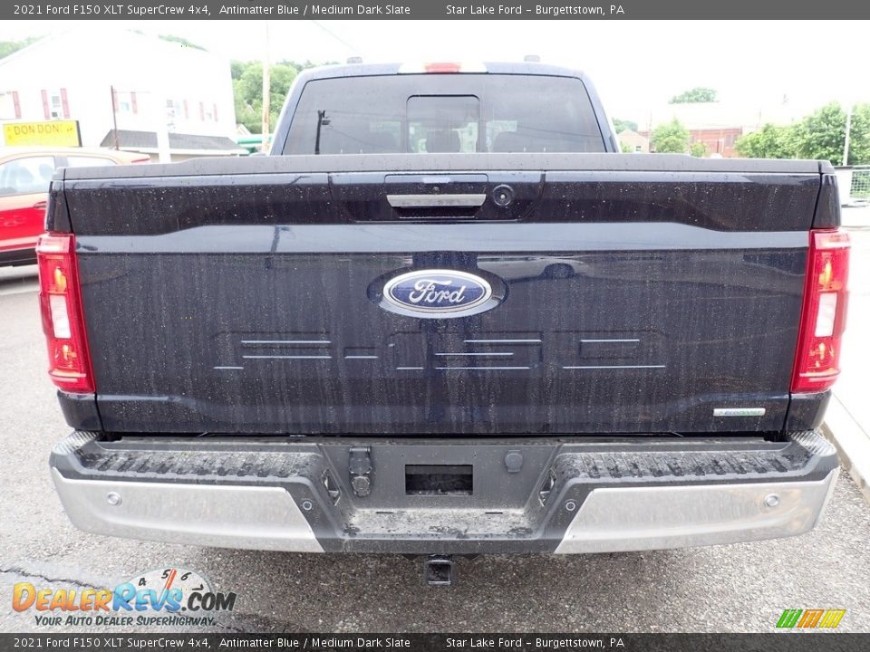 2021 Ford F150 XLT SuperCrew 4x4 Antimatter Blue / Medium Dark Slate Photo #4