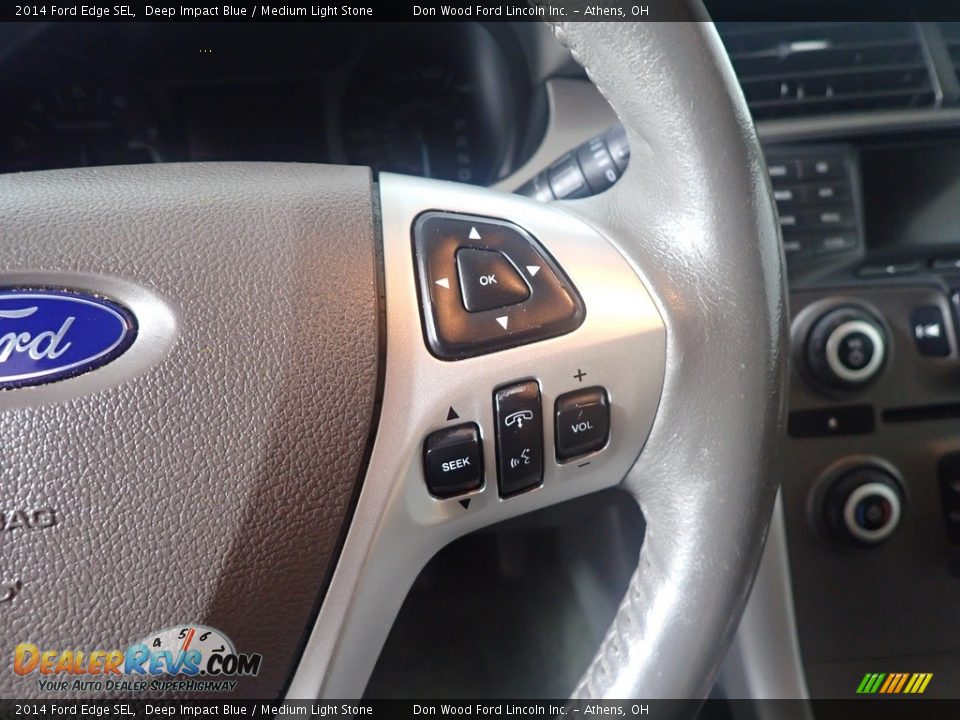 2014 Ford Edge SEL Deep Impact Blue / Medium Light Stone Photo #32