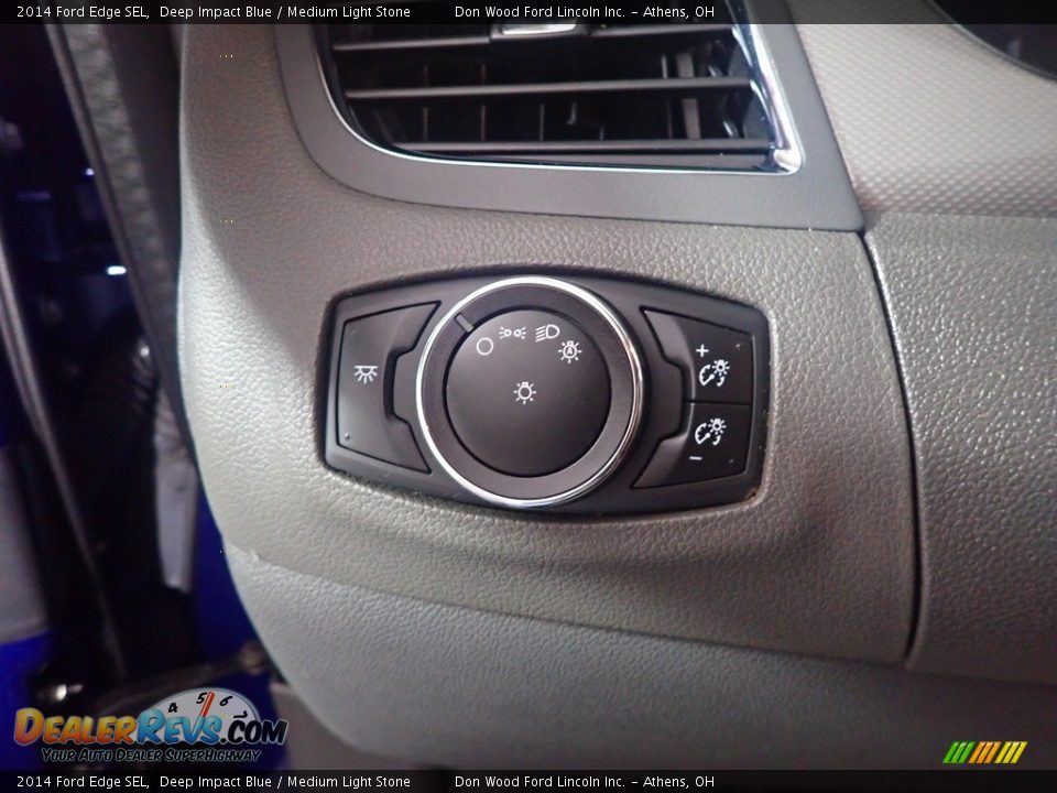 2014 Ford Edge SEL Deep Impact Blue / Medium Light Stone Photo #33