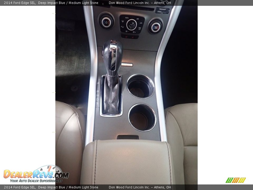 2014 Ford Edge SEL Deep Impact Blue / Medium Light Stone Photo #34