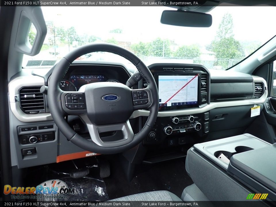 Front Seat of 2021 Ford F150 XLT SuperCrew 4x4 Photo #12