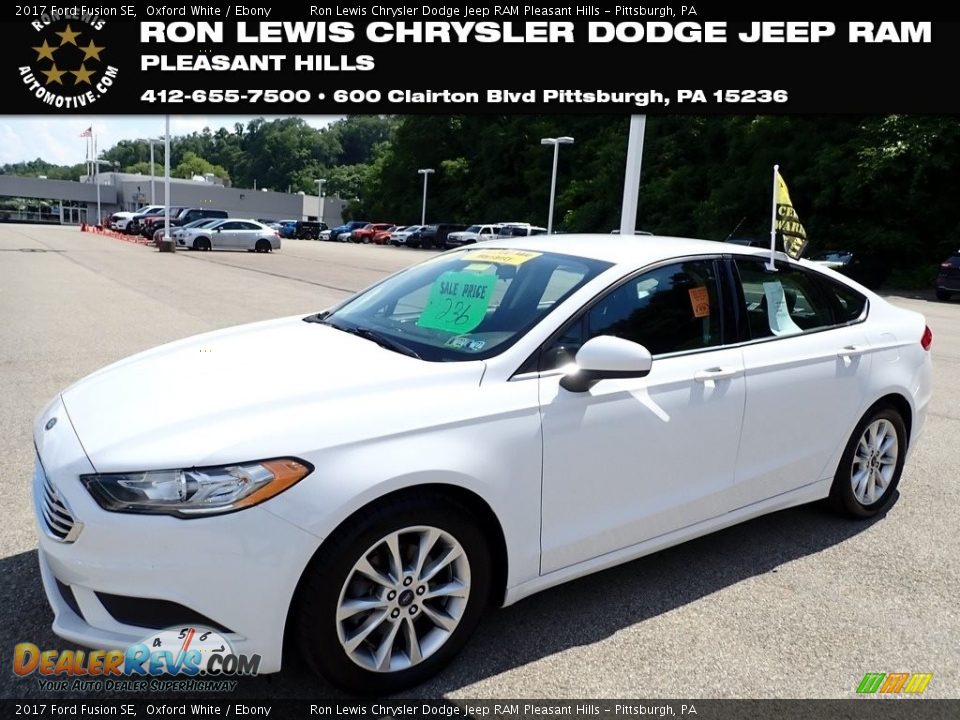 2017 Ford Fusion SE Oxford White / Ebony Photo #1