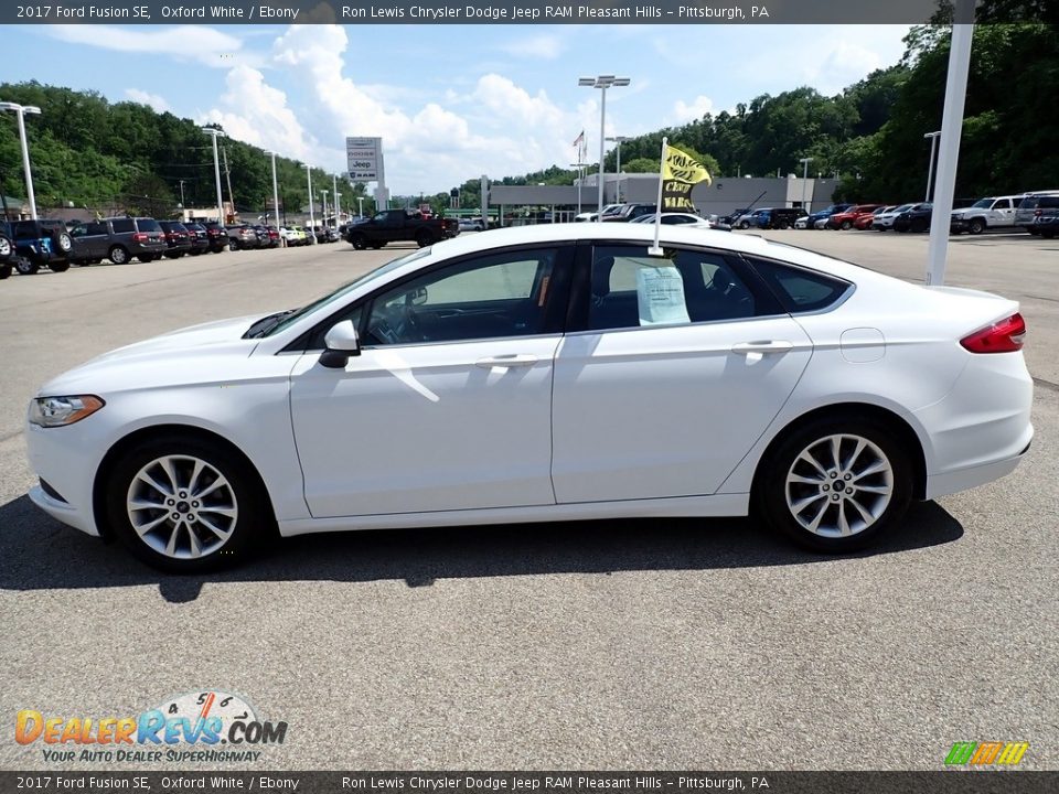 2017 Ford Fusion SE Oxford White / Ebony Photo #2
