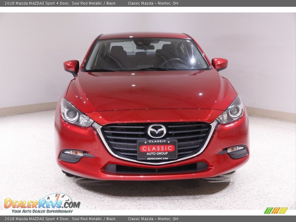 2018 Mazda MAZDA3 Sport 4 Door Soul Red Metallic / Black Photo #2