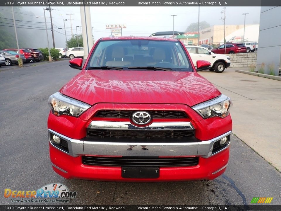 2019 Toyota 4Runner Limited 4x4 Barcelona Red Metallic / Redwood Photo #8