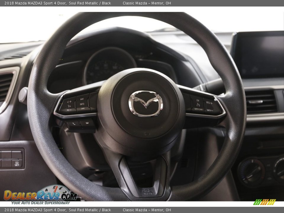 2018 Mazda MAZDA3 Sport 4 Door Soul Red Metallic / Black Photo #7