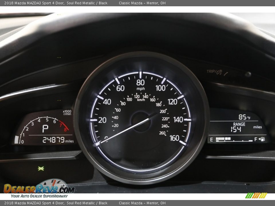 2018 Mazda MAZDA3 Sport 4 Door Soul Red Metallic / Black Photo #8