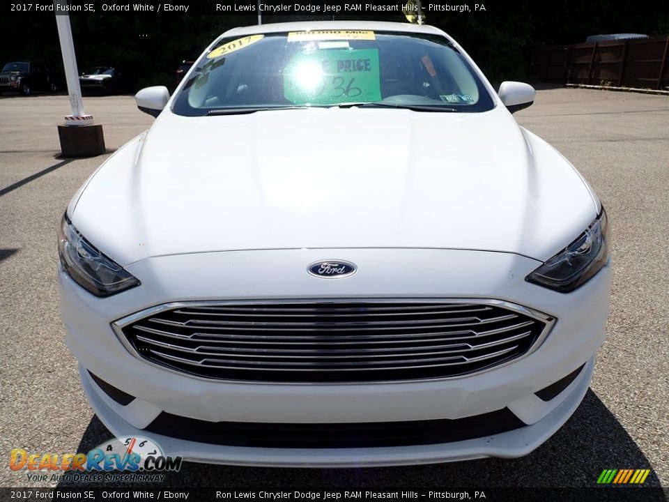 2017 Ford Fusion SE Oxford White / Ebony Photo #9