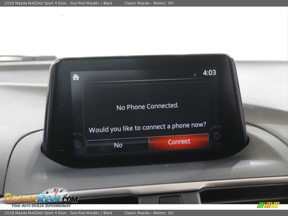 2018 Mazda MAZDA3 Sport 4 Door Soul Red Metallic / Black Photo #10
