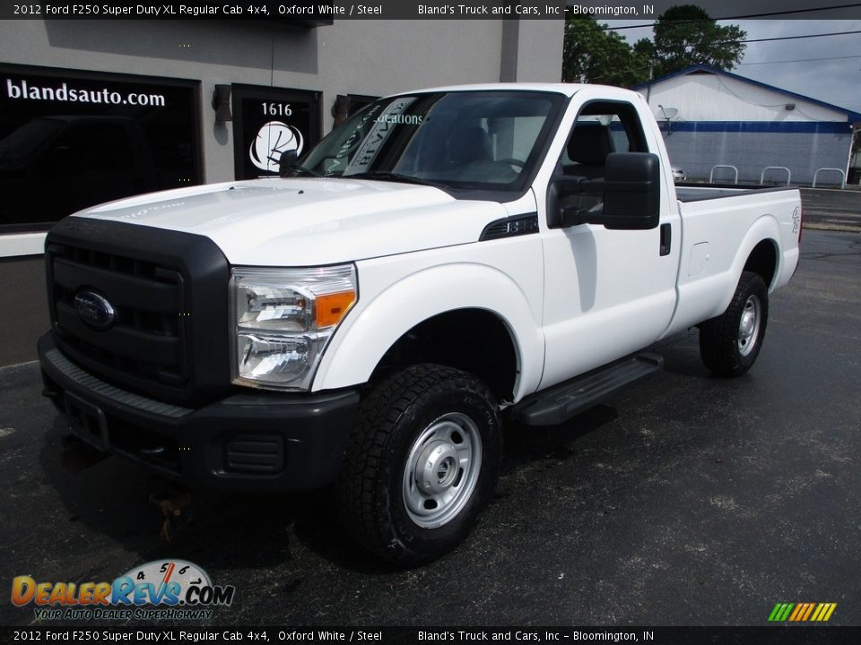 2012 Ford F250 Super Duty XL Regular Cab 4x4 Oxford White / Steel Photo #2