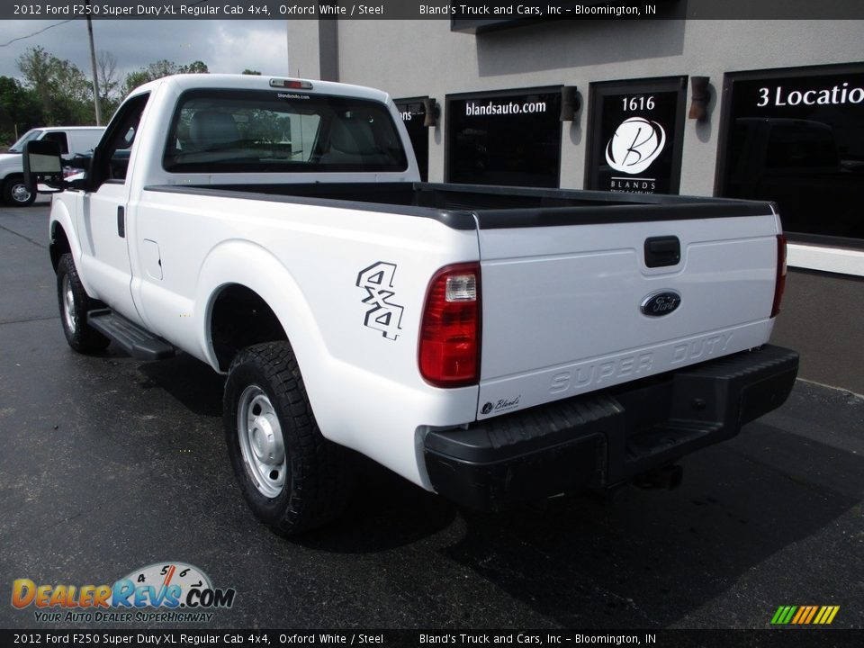 2012 Ford F250 Super Duty XL Regular Cab 4x4 Oxford White / Steel Photo #3