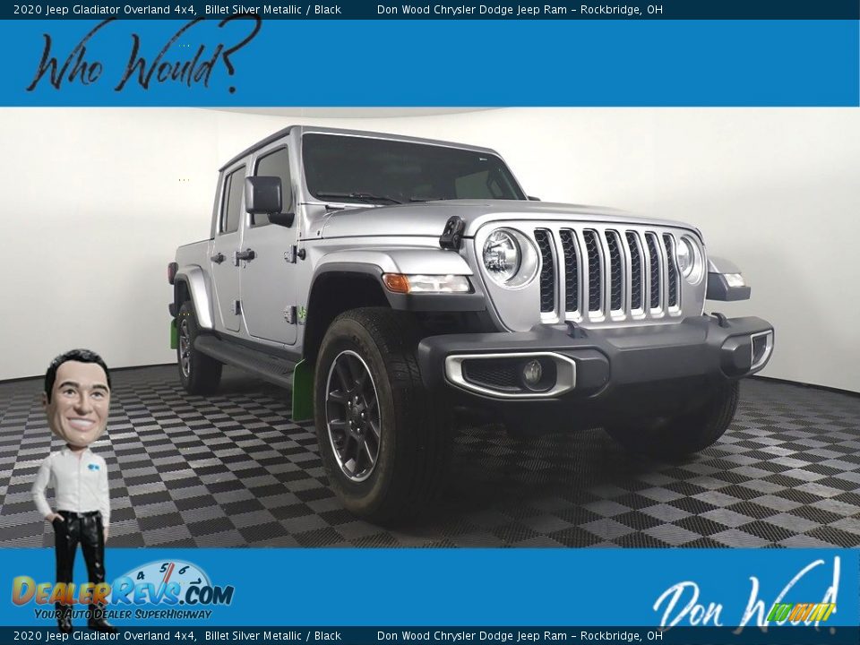 2020 Jeep Gladiator Overland 4x4 Billet Silver Metallic / Black Photo #1