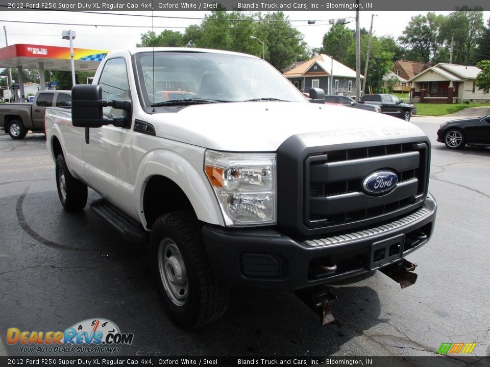 2012 Ford F250 Super Duty XL Regular Cab 4x4 Oxford White / Steel Photo #5