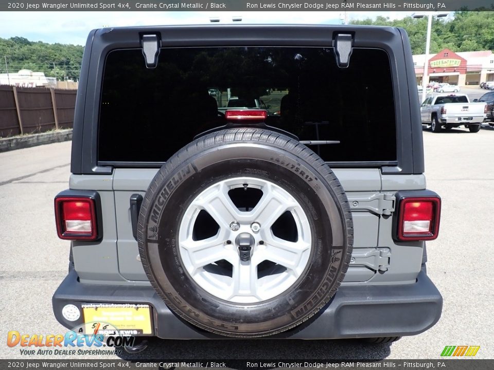 2020 Jeep Wrangler Unlimited Sport 4x4 Granite Crystal Metallic / Black Photo #4