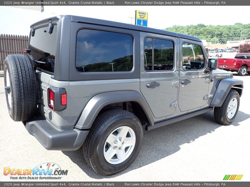 2020 Jeep Wrangler Unlimited Sport 4x4 Granite Crystal Metallic / Black Photo #6
