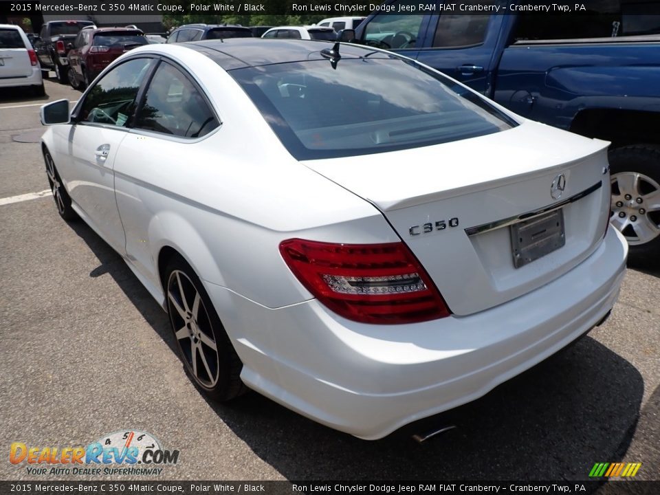 2015 Mercedes-Benz C 350 4Matic Coupe Polar White / Black Photo #3