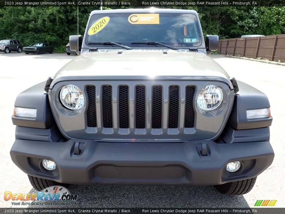 2020 Jeep Wrangler Unlimited Sport 4x4 Granite Crystal Metallic / Black Photo #9