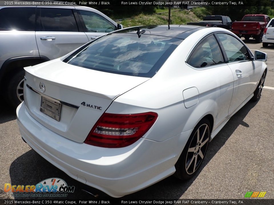 2015 Mercedes-Benz C 350 4Matic Coupe Polar White / Black Photo #4