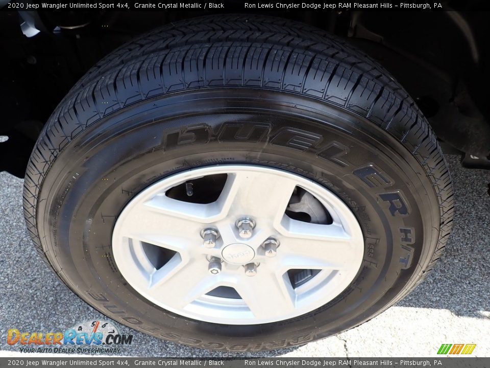 2020 Jeep Wrangler Unlimited Sport 4x4 Granite Crystal Metallic / Black Photo #10