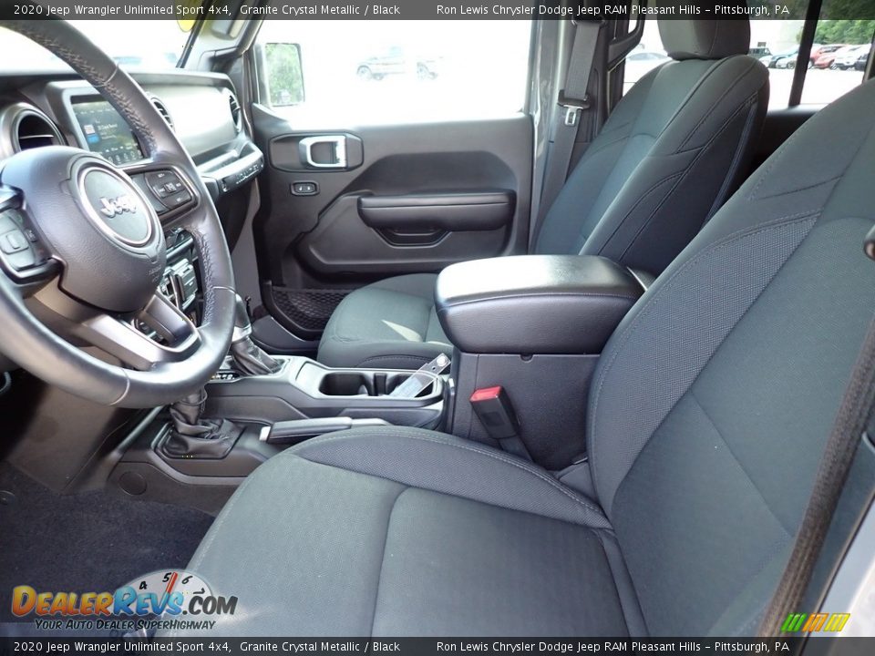 2020 Jeep Wrangler Unlimited Sport 4x4 Granite Crystal Metallic / Black Photo #11