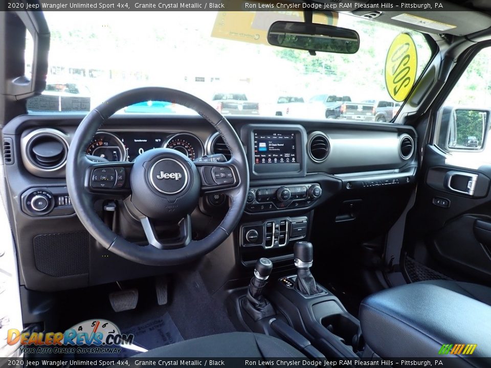 2020 Jeep Wrangler Unlimited Sport 4x4 Granite Crystal Metallic / Black Photo #13