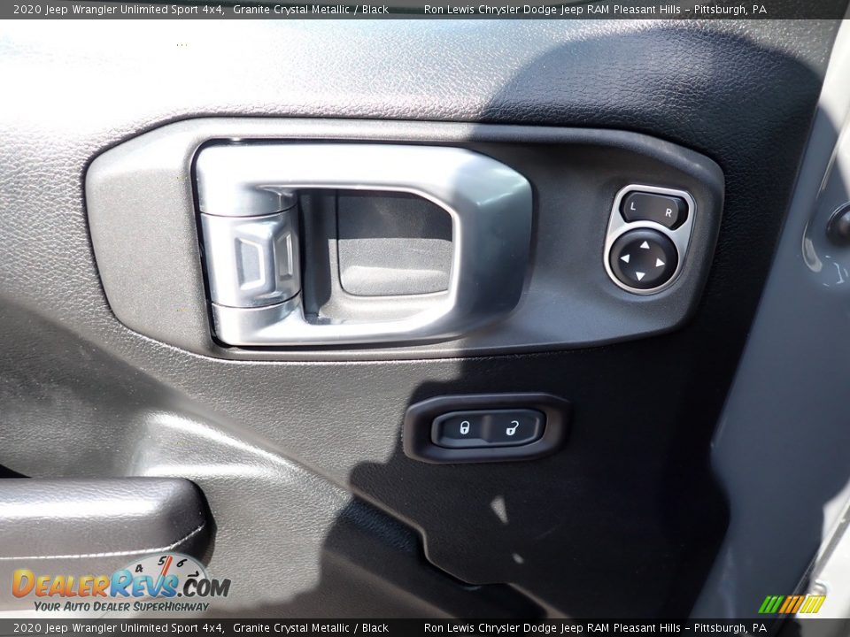 2020 Jeep Wrangler Unlimited Sport 4x4 Granite Crystal Metallic / Black Photo #14