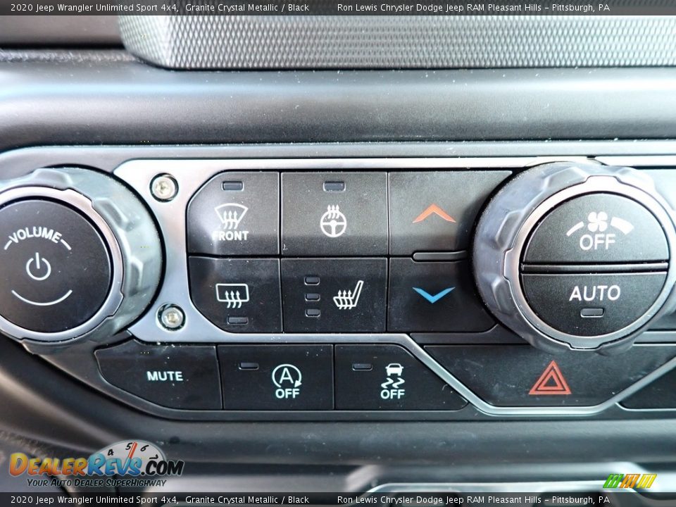 2020 Jeep Wrangler Unlimited Sport 4x4 Granite Crystal Metallic / Black Photo #17