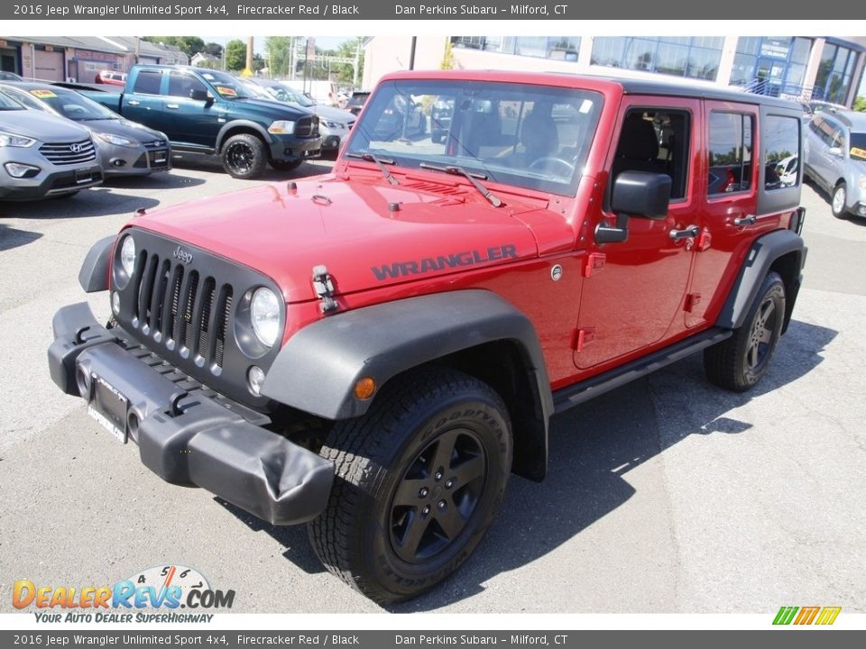 2016 Jeep Wrangler Unlimited Sport 4x4 Firecracker Red / Black Photo #1