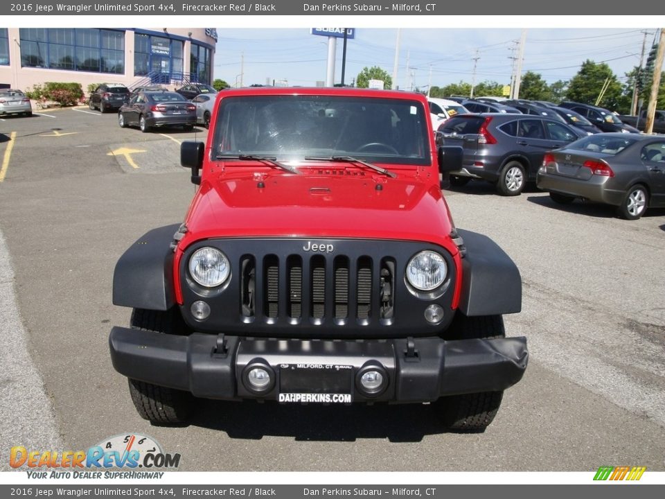 2016 Jeep Wrangler Unlimited Sport 4x4 Firecracker Red / Black Photo #2