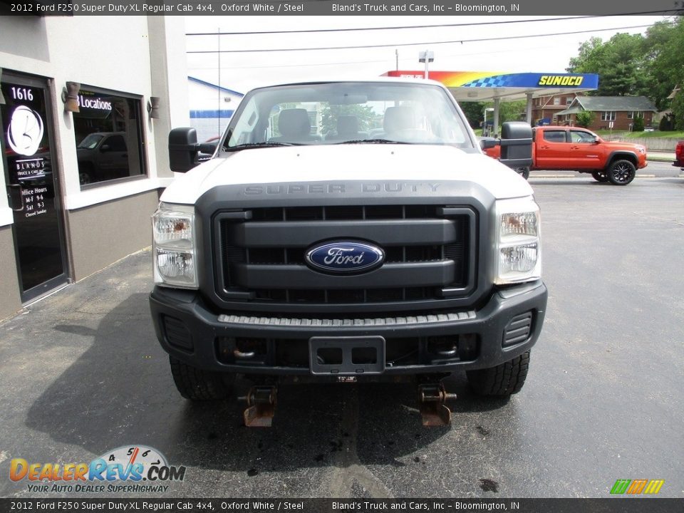 2012 Ford F250 Super Duty XL Regular Cab 4x4 Oxford White / Steel Photo #21