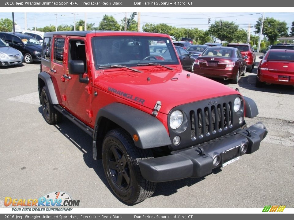 2016 Jeep Wrangler Unlimited Sport 4x4 Firecracker Red / Black Photo #3