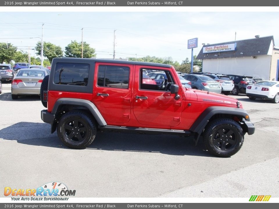 2016 Jeep Wrangler Unlimited Sport 4x4 Firecracker Red / Black Photo #4