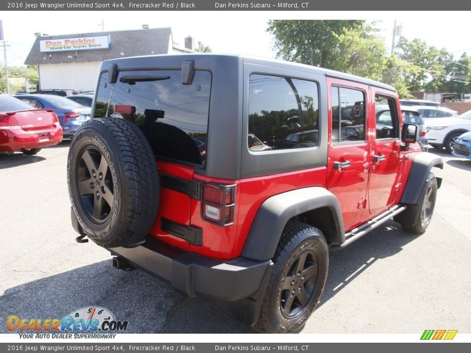 2016 Jeep Wrangler Unlimited Sport 4x4 Firecracker Red / Black Photo #5