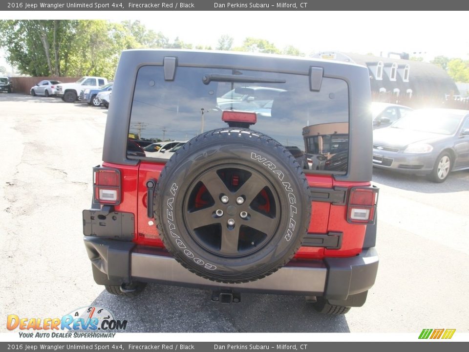 2016 Jeep Wrangler Unlimited Sport 4x4 Firecracker Red / Black Photo #6