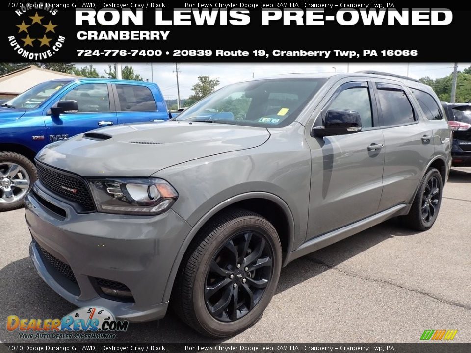 2020 Dodge Durango GT AWD Destroyer Gray / Black Photo #1