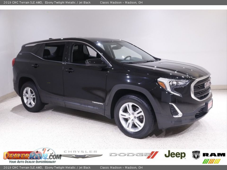 2019 GMC Terrain SLE AWD Ebony Twilight Metallic / Jet Black Photo #1