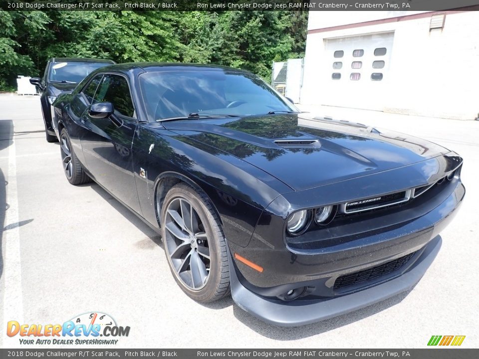 2018 Dodge Challenger R/T Scat Pack Pitch Black / Black Photo #2