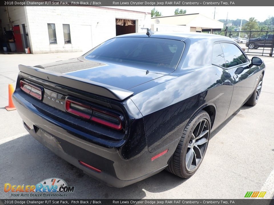 2018 Dodge Challenger R/T Scat Pack Pitch Black / Black Photo #3