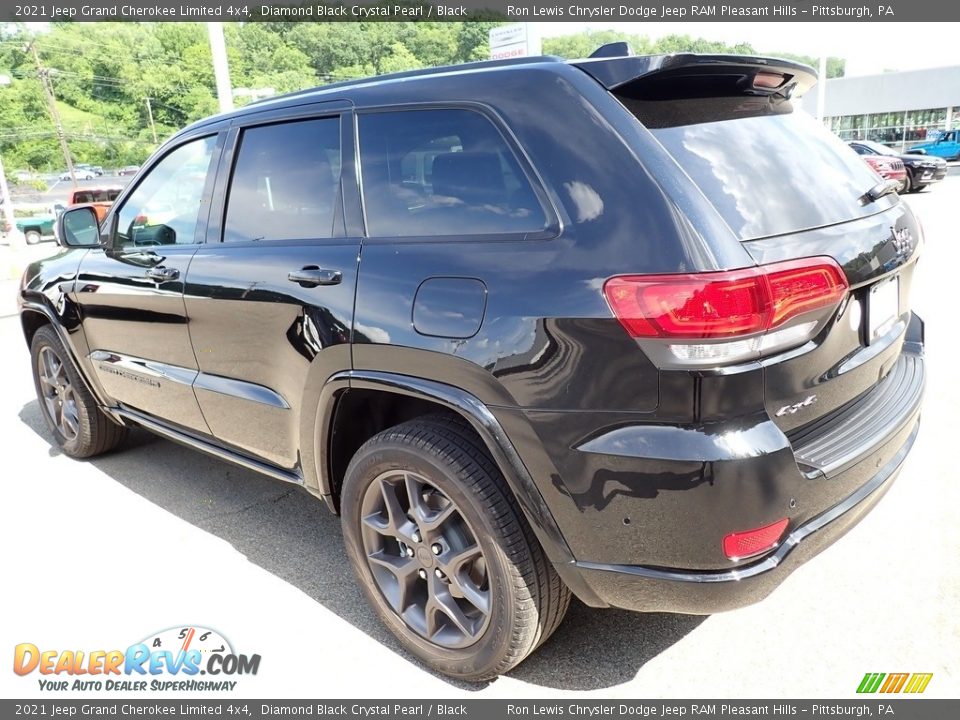 2021 Jeep Grand Cherokee Limited 4x4 Diamond Black Crystal Pearl / Black Photo #3