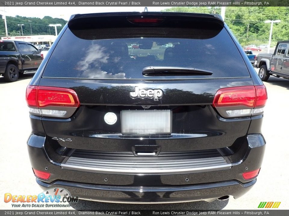 2021 Jeep Grand Cherokee Limited 4x4 Diamond Black Crystal Pearl / Black Photo #4