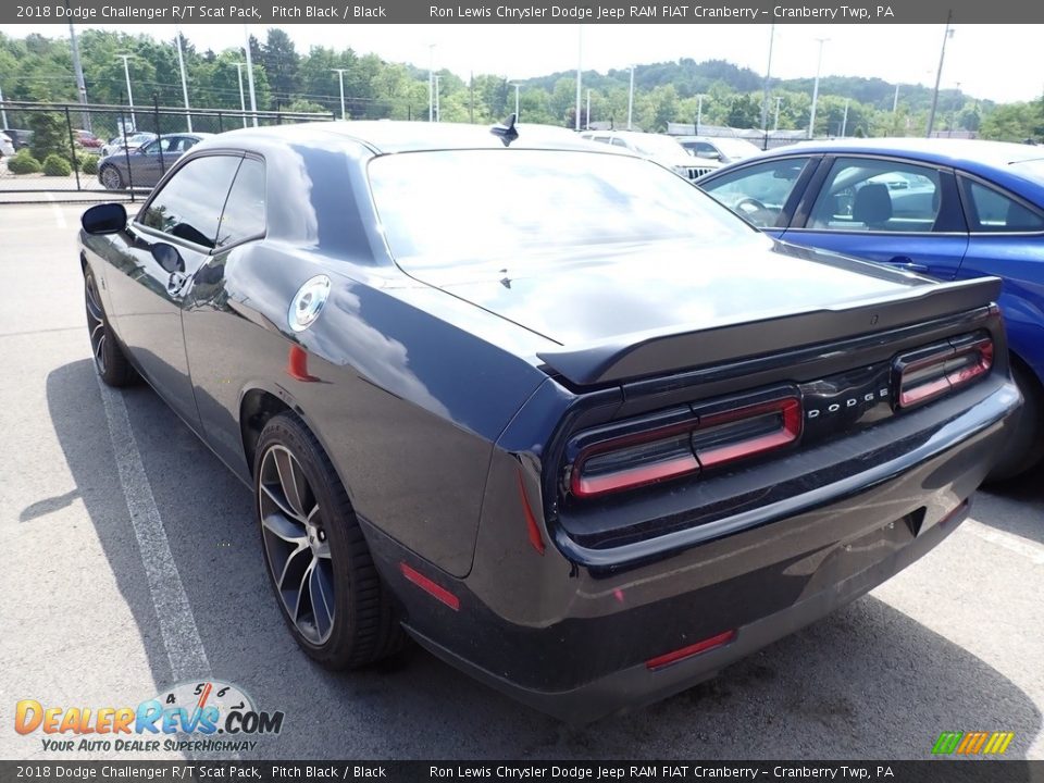 2018 Dodge Challenger R/T Scat Pack Pitch Black / Black Photo #4