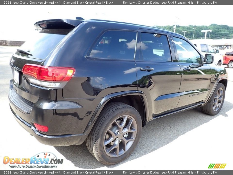 2021 Jeep Grand Cherokee Limited 4x4 Diamond Black Crystal Pearl / Black Photo #5