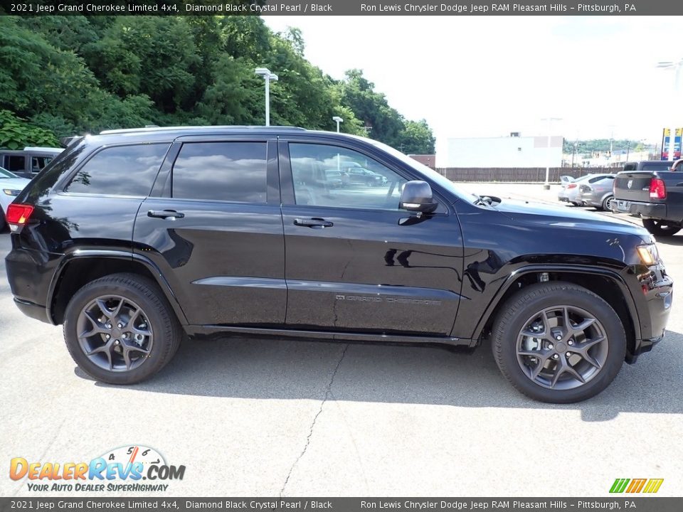 Diamond Black Crystal Pearl 2021 Jeep Grand Cherokee Limited 4x4 Photo #6