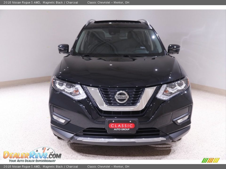 2018 Nissan Rogue S AWD Magnetic Black / Charcoal Photo #2