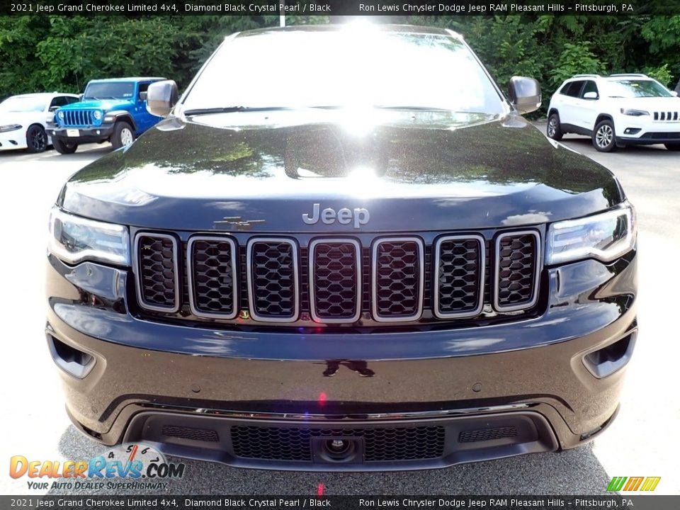 2021 Jeep Grand Cherokee Limited 4x4 Diamond Black Crystal Pearl / Black Photo #8