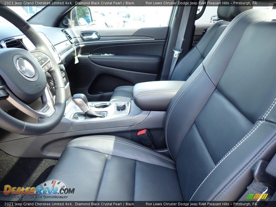 2021 Jeep Grand Cherokee Limited 4x4 Diamond Black Crystal Pearl / Black Photo #10