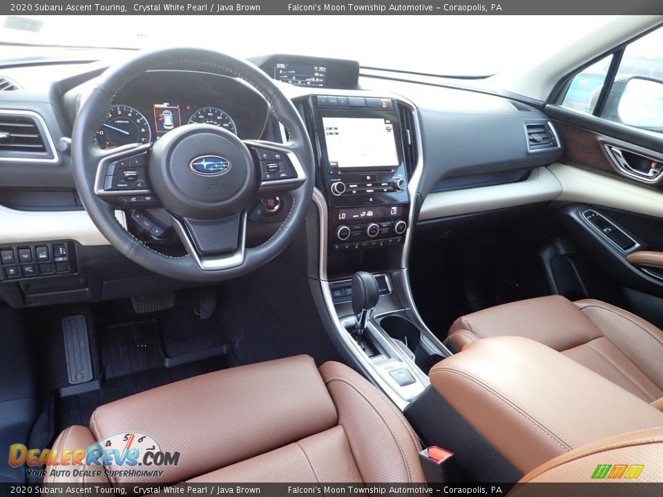 2020 Subaru Ascent Touring Crystal White Pearl / Java Brown Photo #20